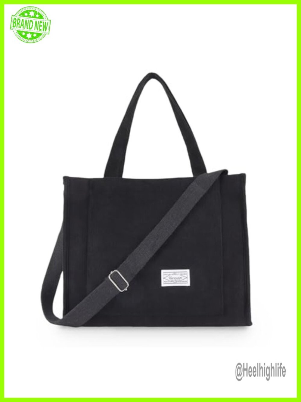 Corduroy Tote Bag Women Crossbody Purse Adjustable Strap Everyday Work